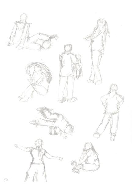 人物速写（铅笔）