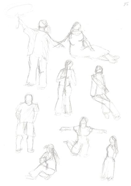 人物速写（铅笔）