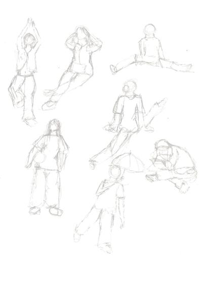 人物速写（铅笔）
